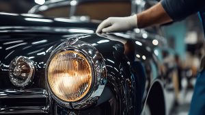 Classic car headlight restoration